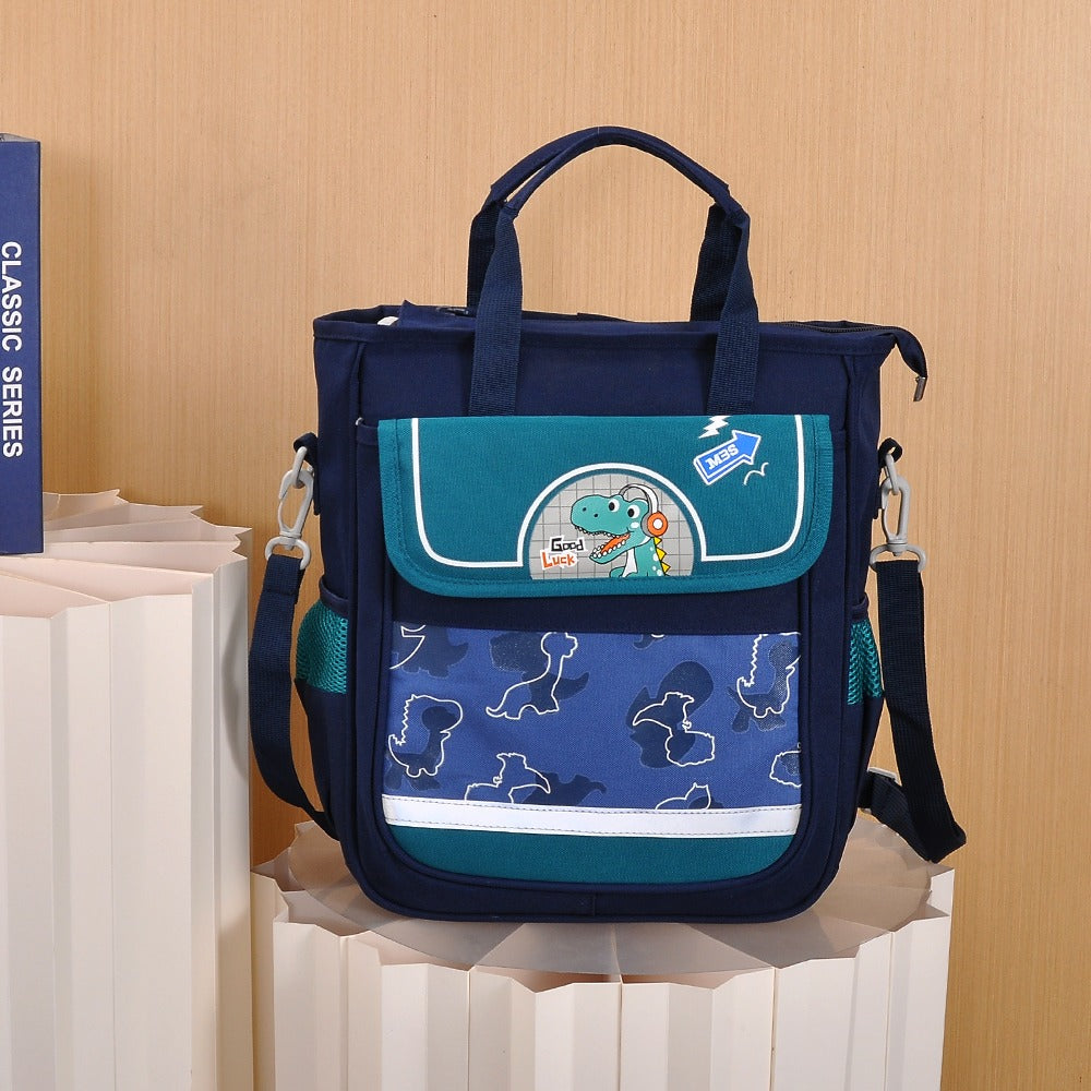 Kids Cartoon Tote Bag – Multi-Functional School & Travel Tote with Shoulder Strap