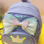 Load image into Gallery viewer, Mini Sequence Bow Backpack. - TinyBo
