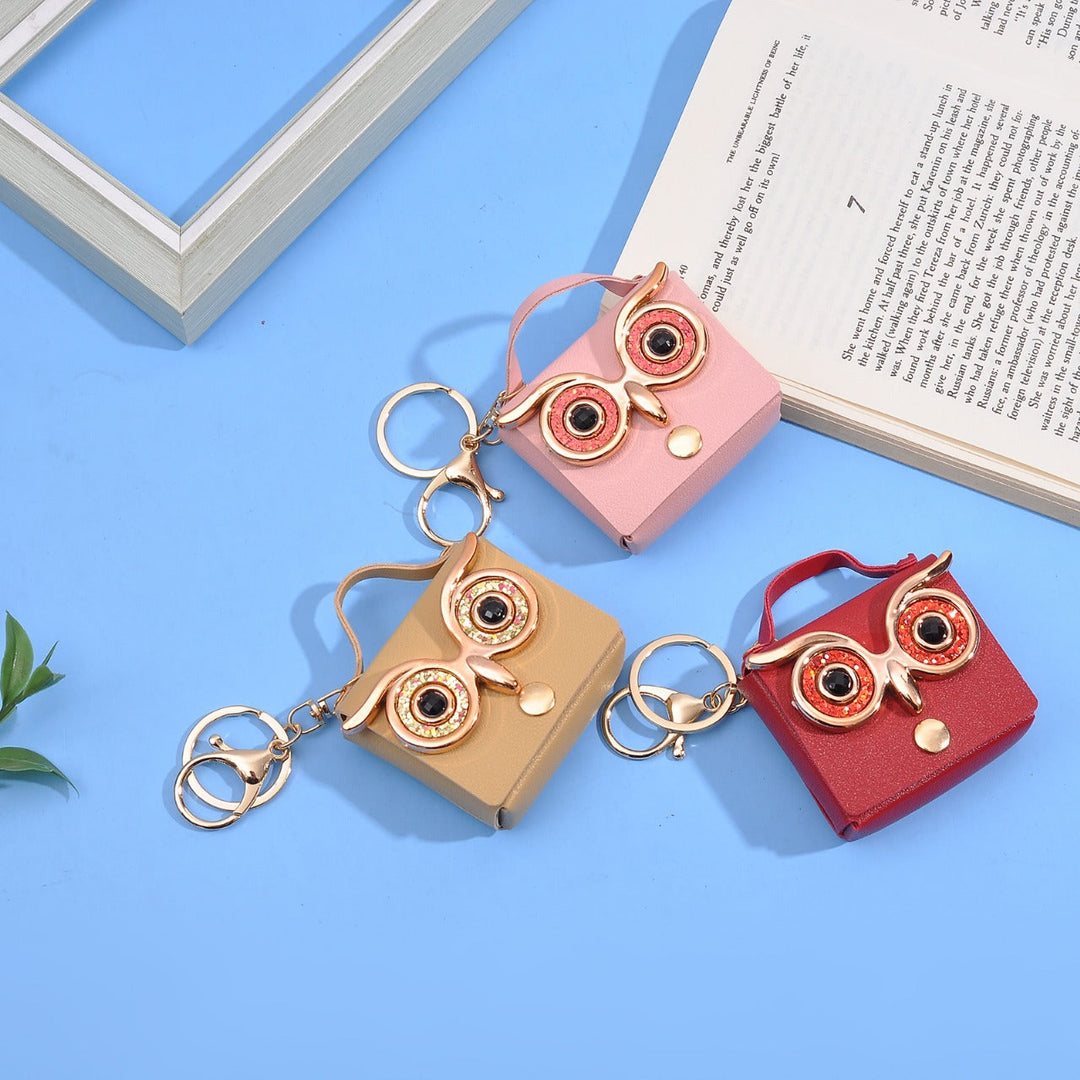 owl coin pouch keychain for daily use