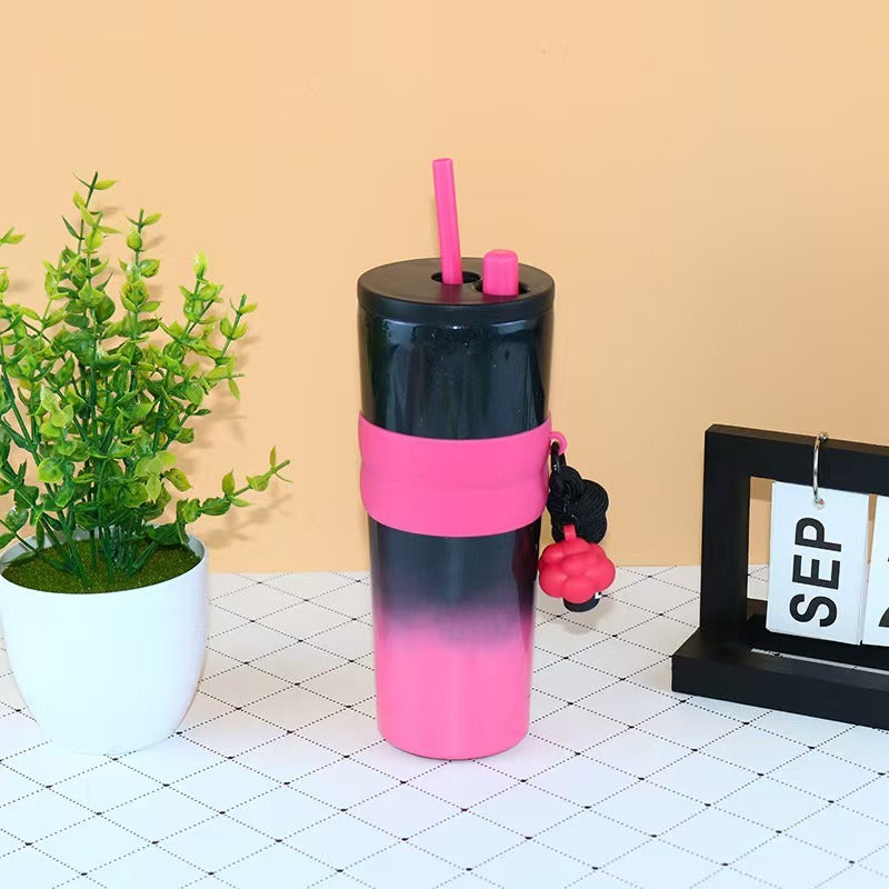 Modern Gradient Cute Tumbler For Girls (710 ml)