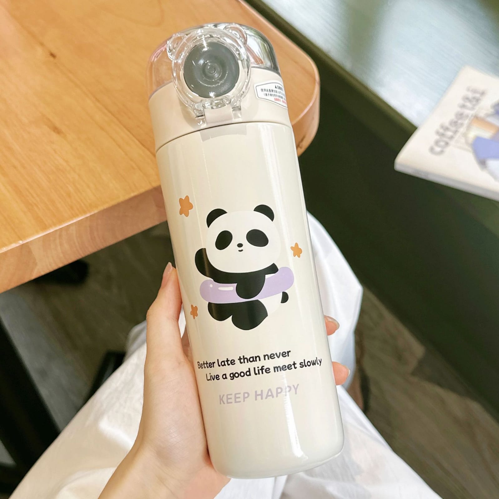 Panda 316 Stainless Steel Sipper Bottle (500ml)