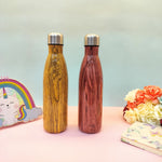 Load image into Gallery viewer, Shiny Woody Print Steel Water Bottle.(500mL) - TinyBo
