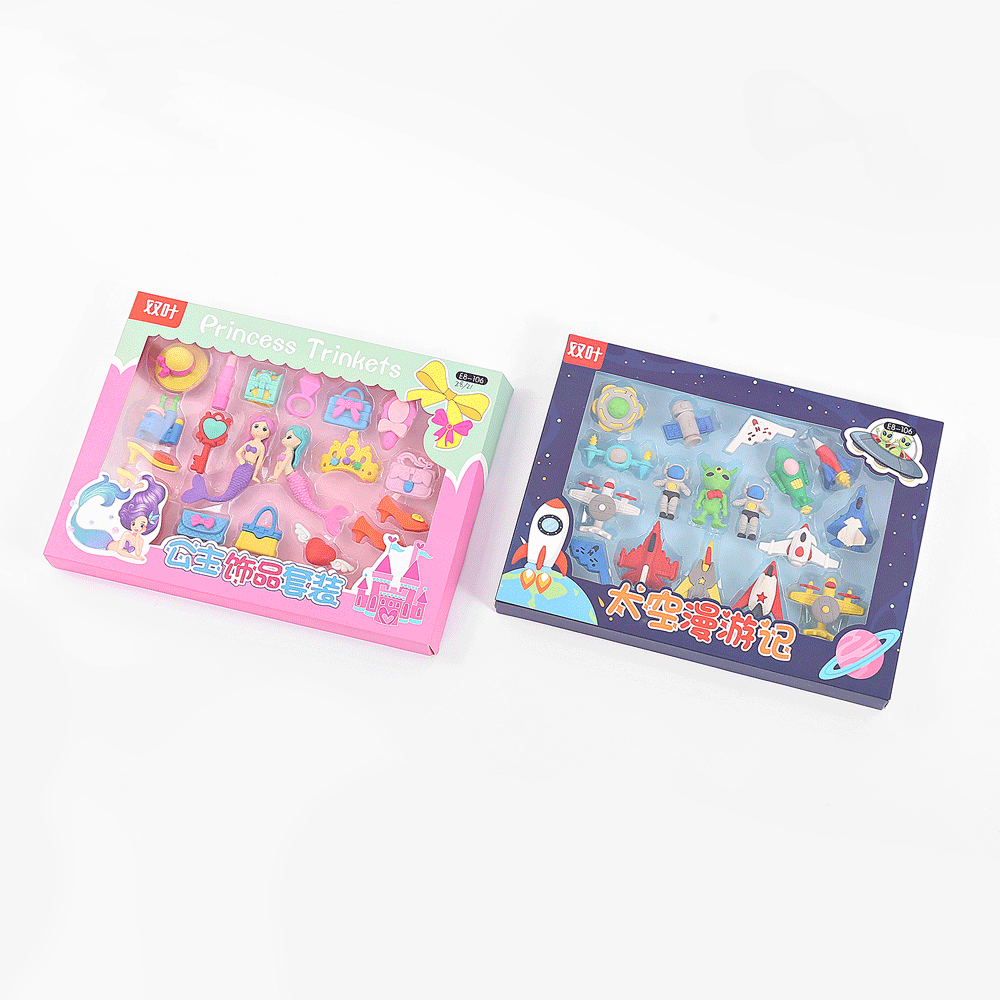 Adventures Of Space Explorer  Eraser Combo Set.