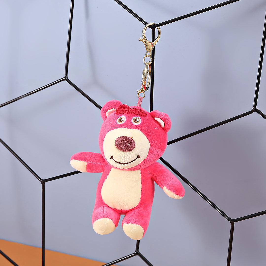 Lotso Bear Soft-Toy Keychain. - TinyBo