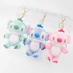 Load image into Gallery viewer, Colorful Stitch Plush Keychain. - TinyBo
