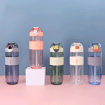 Load image into Gallery viewer, SImple Plane Transparent Water Bottle.(580mL) - TinyBo
