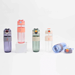 Load image into Gallery viewer, SImple Plane Transparent Water Bottle.(580mL) - TinyBo
