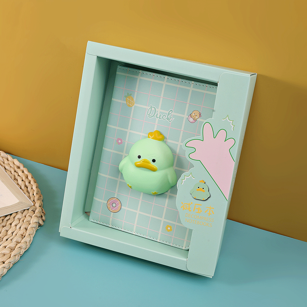 Trendy 3d squishy destress notebook dairy. - TinyBo