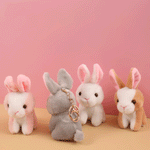 Load image into Gallery viewer, Sweet mini bunny keychain plush keychain. - TinyBo
