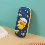 Load image into Gallery viewer, Printed Little Duck Love Sleep Hard Top Pencil Case. - TinyBo
