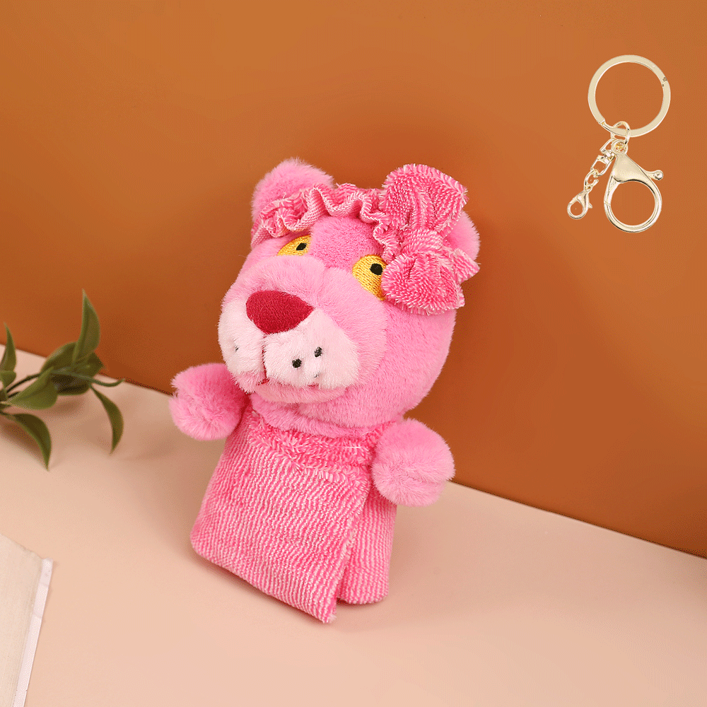 Kid's Stylish And Adorable Pink Panther Plush Keychain. - TinyBo