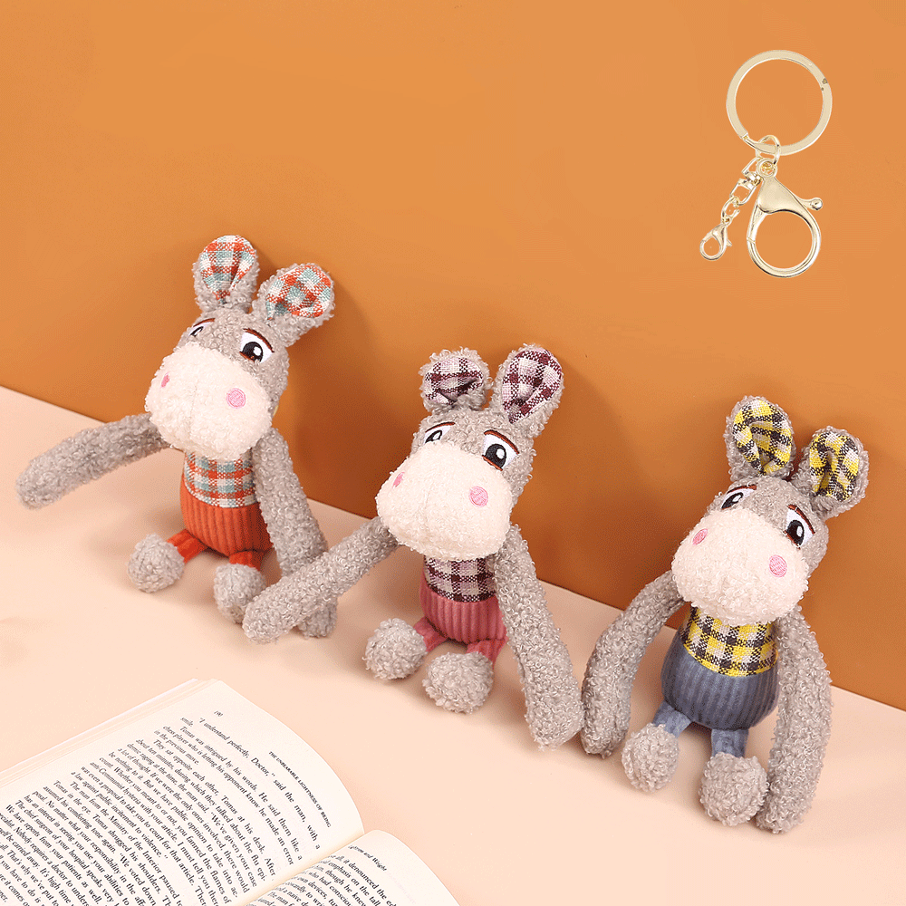 Little Burro In Plush Keychain. - TinyBo