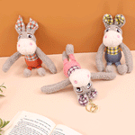 Load image into Gallery viewer, Little Burro In Plush Keychain. - TinyBo
