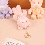 Load image into Gallery viewer, Teddy Bear Shape Plush Keychain. - TinyBo
