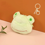 Load image into Gallery viewer, Froggy Plush 2 In 1 Keychain &amp; Pouch  For Kids.
