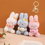 Load image into Gallery viewer, Bunny Cuddle Soft-Toy Keychain.
