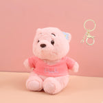 Load image into Gallery viewer, Sweet mini the pooh bear soft-toy keychain.
