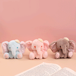 Load image into Gallery viewer, Mini Elephant Plush Keychain.
