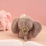 Load image into Gallery viewer, Mini Elephant Plush Keychain.
