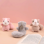 Load image into Gallery viewer, Sweet little squirrel plush keychain
