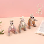 Load image into Gallery viewer, Mini Kangaroo Soft Toy Keychain. - TinyBo
