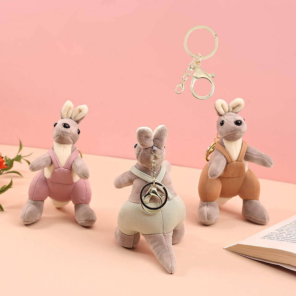 Mini Kangaroo Soft Toy Keychain. - TinyBo