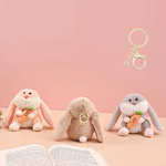 Load image into Gallery viewer, Stylish rabbit plush soft-toy keychain
