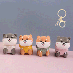 Load image into Gallery viewer, Plush cute stuffed dog adorable keychains. - TinyBo
