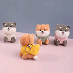 Load image into Gallery viewer, Plush cute stuffed dog adorable keychains.
