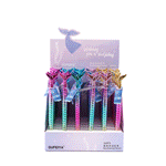 Load image into Gallery viewer, Metallic Rainbow Mermaid Tail Mechanical Pencil. - TinyBo
