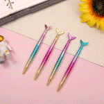 Load image into Gallery viewer, Metallic Rainbow Mermaid Tail Mechanical Pencil.
