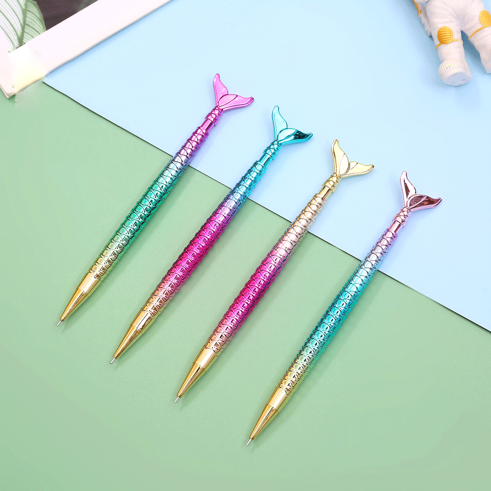 Metallic Rainbow Mermaid Tail Mechanical Pencil. - TinyBo