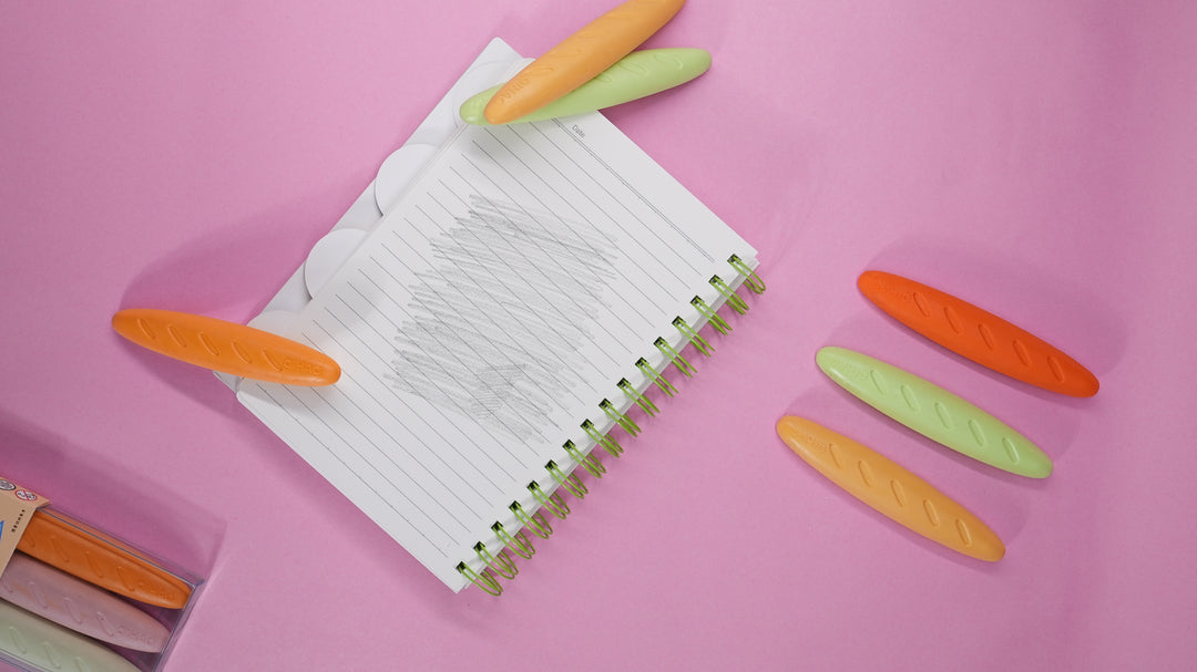 A 3 in 1 Baguette Bread  Eraser Set.