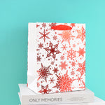 Load image into Gallery viewer, Merry charismas with reindeer and stars stylish paper-bag for gifting. - TinyBo
