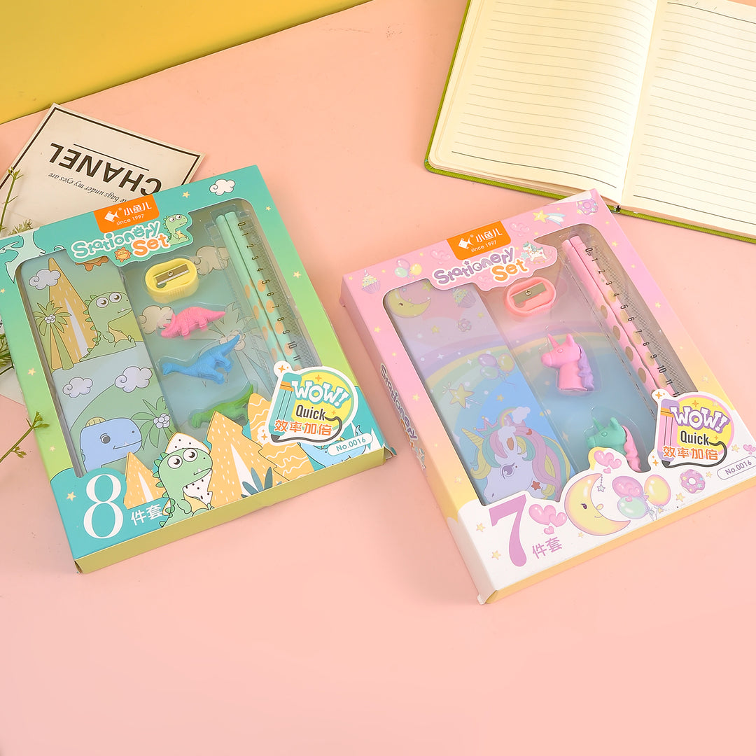 7 in 1 Mini Stationery Combo Set (Best For Gifting kids between 2 to 5 years).