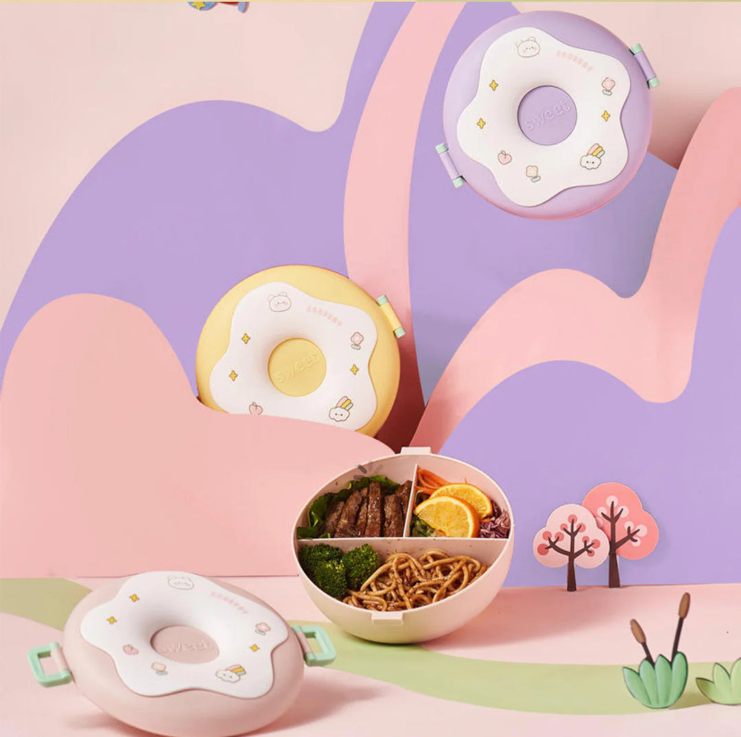 Sweet donut shape lunch box.