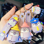 Load image into Gallery viewer, Travel with penguin keychain. - TinyBo
