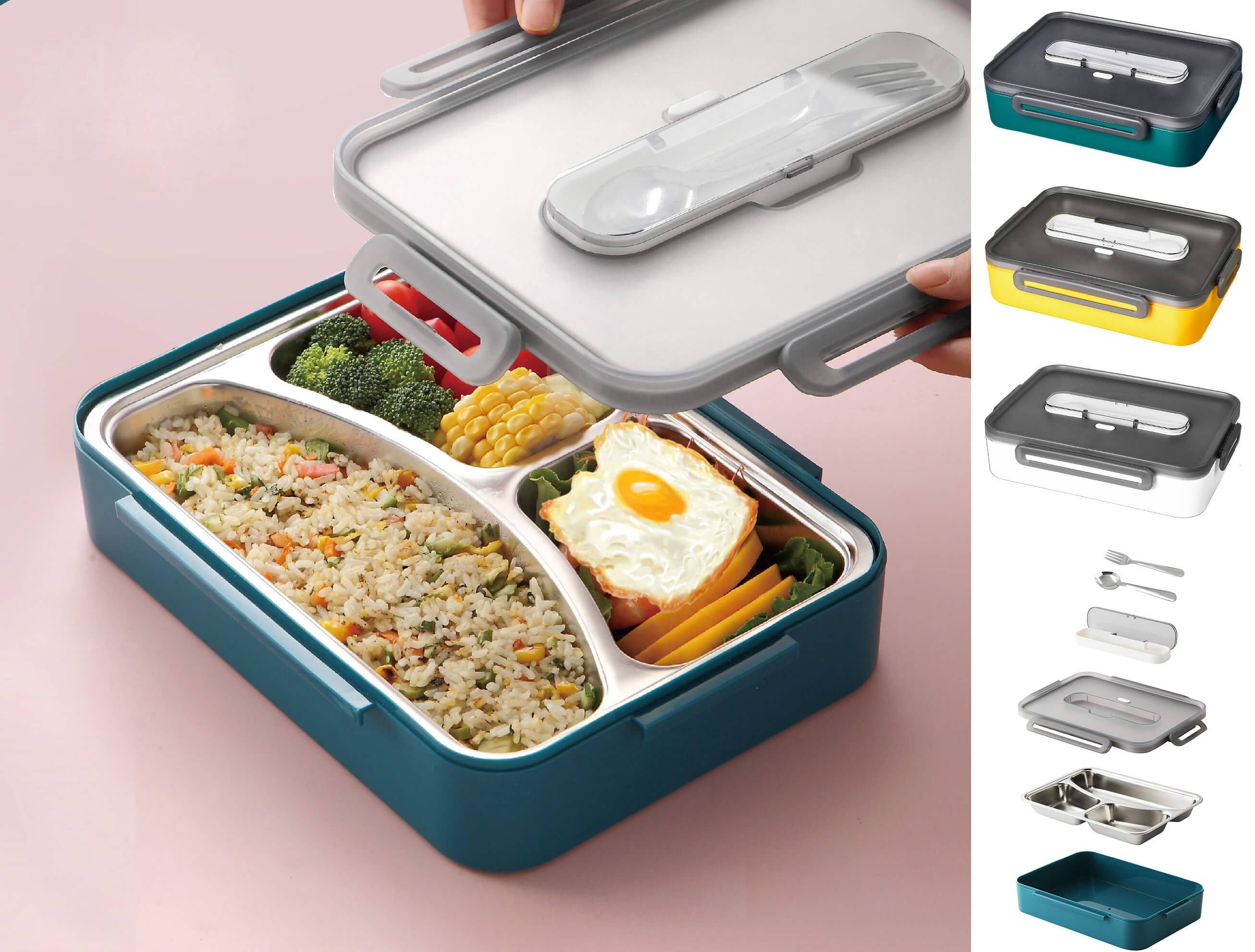 Fun Blast Gibo Stainless Steel Lunch Box - TinyBo