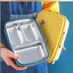 Load image into Gallery viewer, Enjoy Lunch With Gibo Steel Cheese Lunch Box
