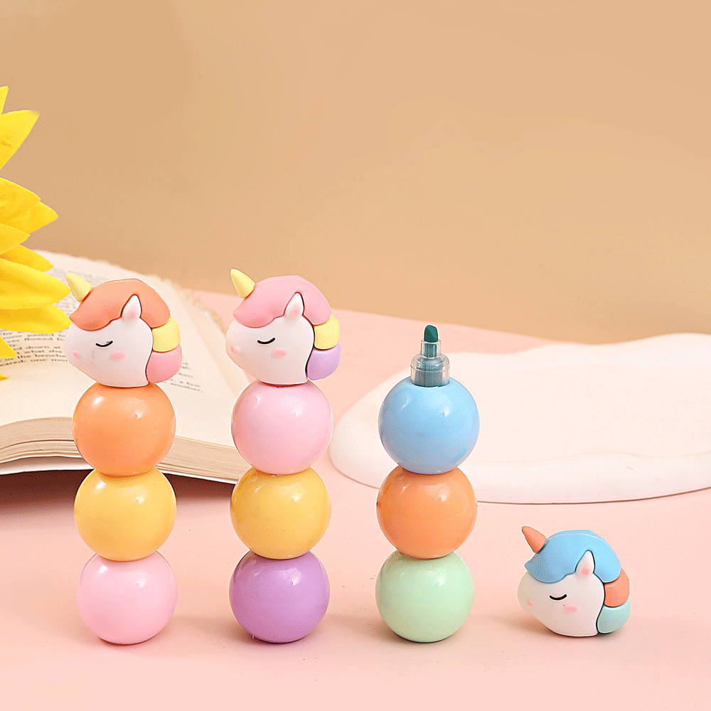 Unicorn Style Highlighter Pen. - TinyBo