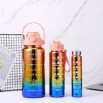 Load image into Gallery viewer, 3 In 1 Motivational Tumbler Water Bottle (2000ml,900ml,300ml).
