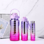 Load image into Gallery viewer, 3 In 1 Motivational Tumbler Water Bottle (2000ml,900ml,300ml). - TinyBo
