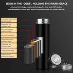 Load image into Gallery viewer, Black Color  Temperature Water-Bottle 500ML.
