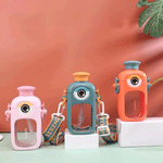 Load image into Gallery viewer, Big Eyed Cartoon Design Sipper Water Bottle.(380ml) - TinyBo
