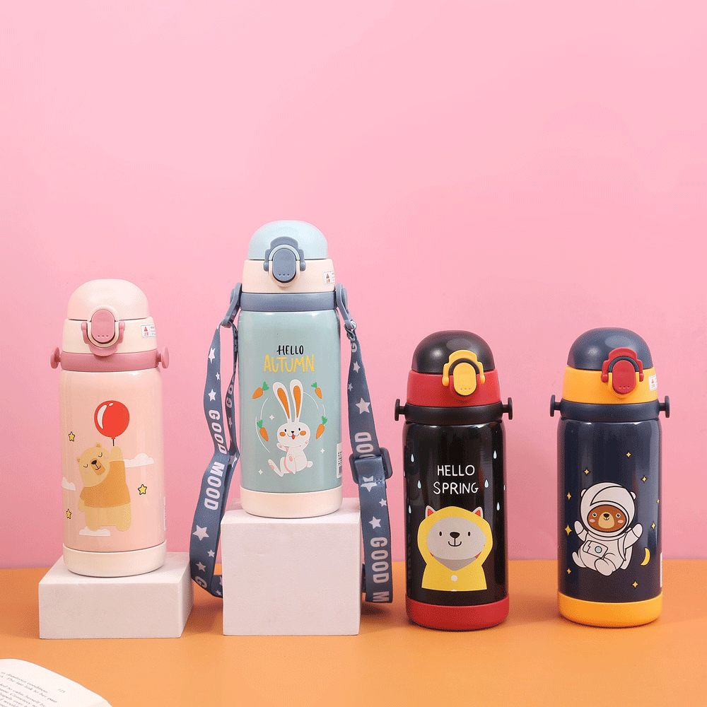 Kids Stylish Sipper water-bottle.(450mL) - TinyBo