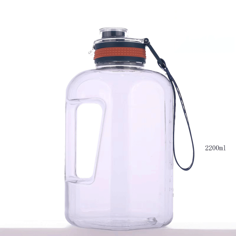 Transparent Gym Tumbler Water Bottle.(2.2L) - TinyBo