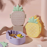 Load image into Gallery viewer, PineappleShape 3 grid lunch box with cutlery(1000ml).
