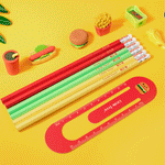 Load image into Gallery viewer, Little Tree Fast Food Party Pencil And Eraser 13Pcs Combo Set. - TinyBo
