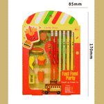 Load image into Gallery viewer, Little Tree Fast Food Party Pencil And Eraser 13Pcs Combo Set.
