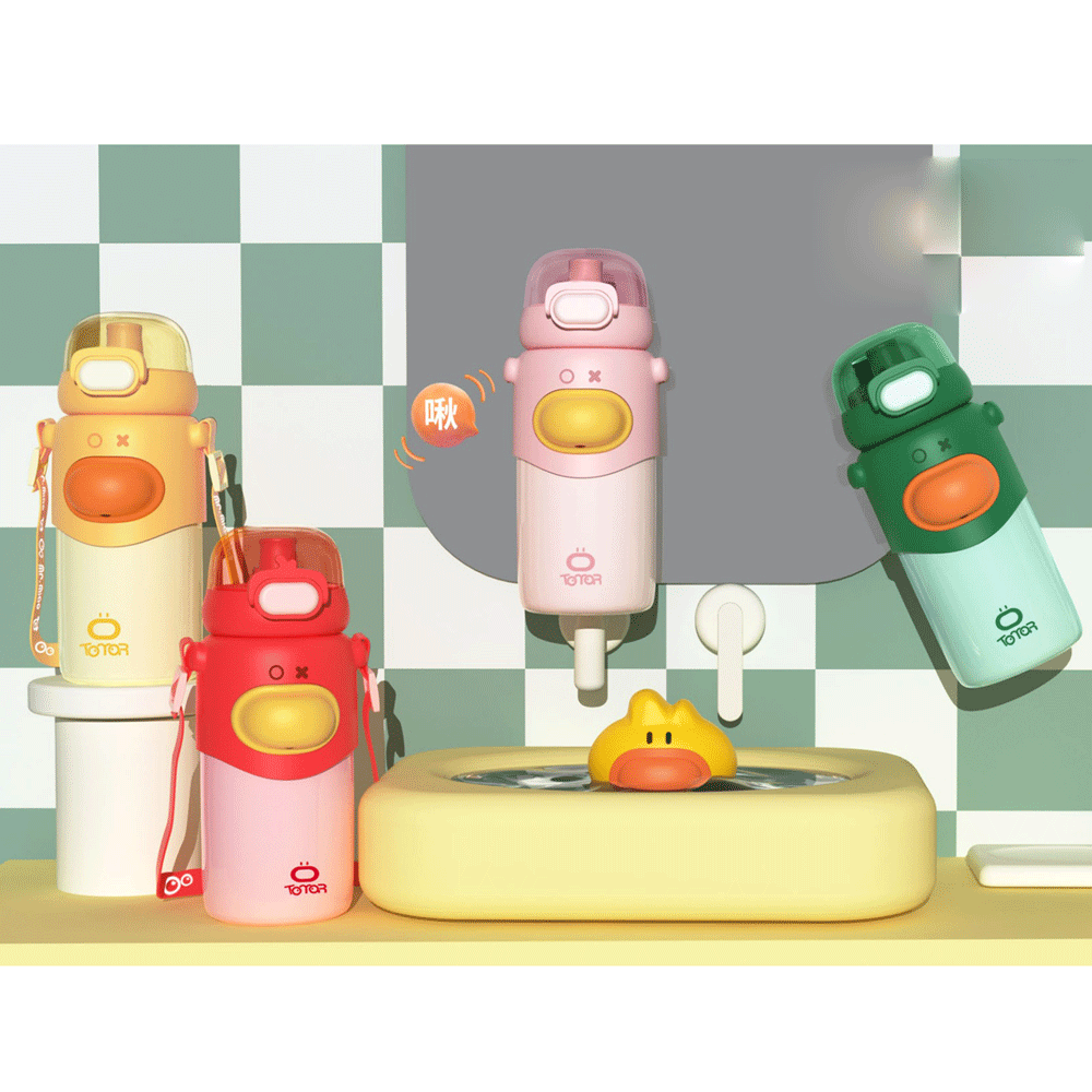 Duck sipper water-bottle.(460ml) - TinyBo